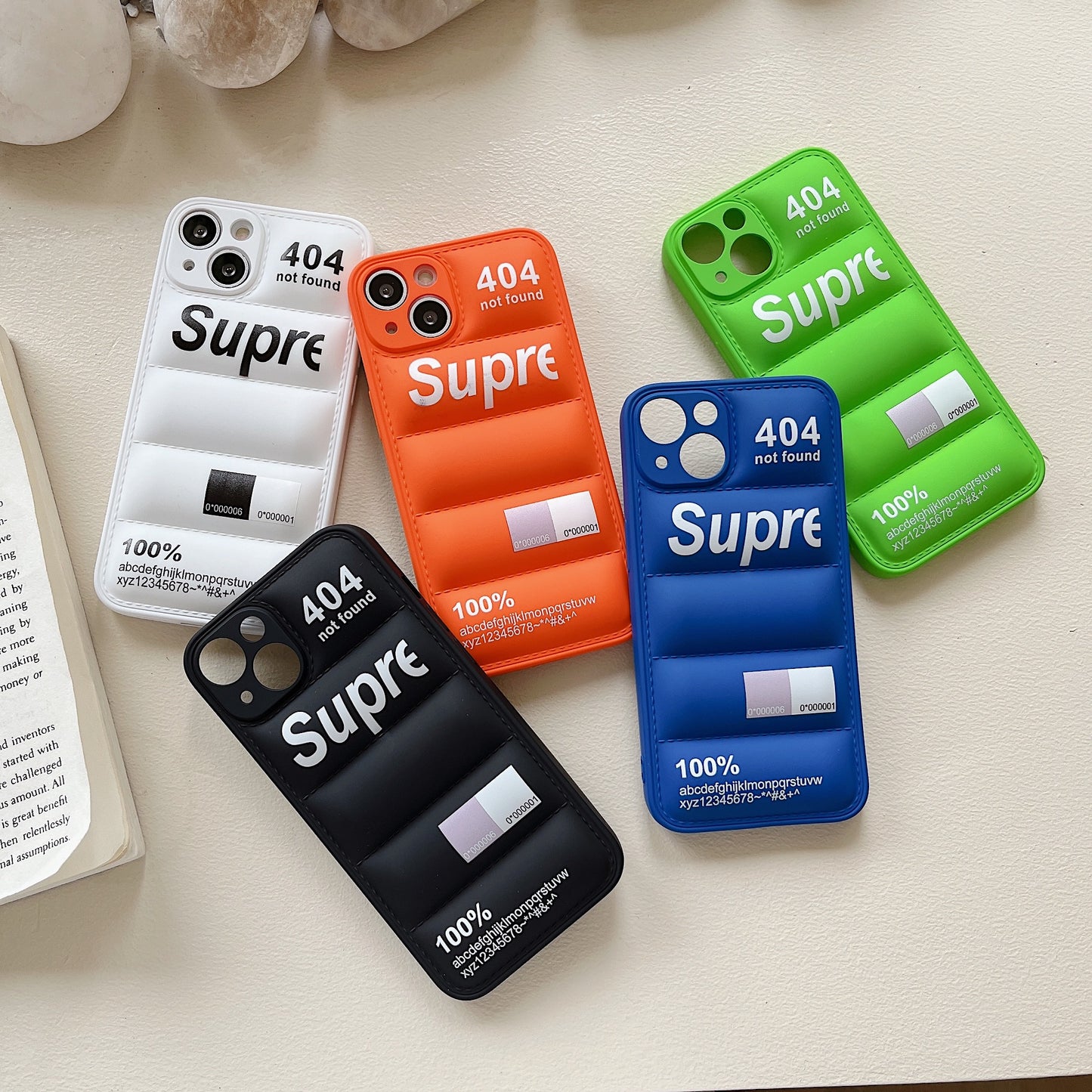 Fashion Brand Down Jacket Phone The Puffer Case For IPhone 13 12 11 Pro Max X/XS XR 7/8 Plus Soft Silicone Cover 404!