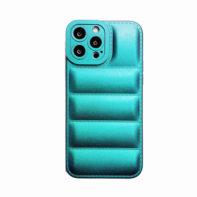 Fashion Brand Down Jacket Phone The Puffer Case For IPhone 13 12 11 Pro Max X/XS XR 7/8 Plus Soft Silicone Cover 404!
