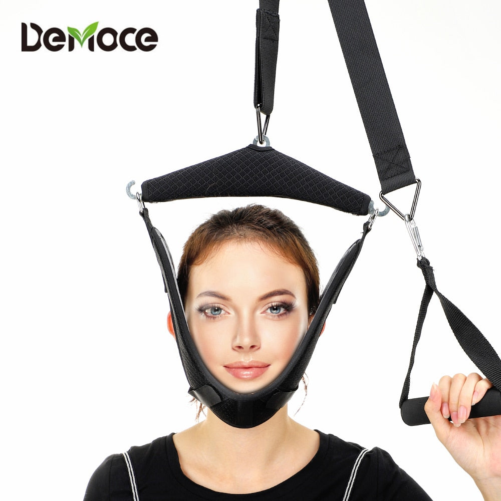 Hanging Neck Traction Kit Adjustable Cervical Traction Belt Breathable Sling Tractor Stretch Neck Care Neck Correction Stretcher