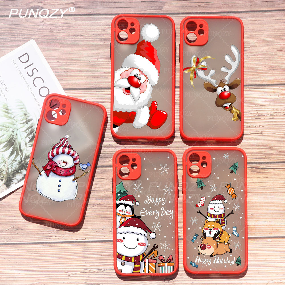 New year gift santa claus Christmas Phone Case For iphone 13 Pro max 12 Pro Max 11 Pro Max XR X XS MAX 6S 8 7 Plus Hard PC CASE