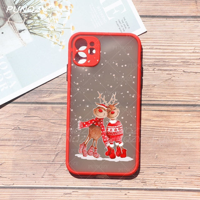 New year gift santa claus Christmas Phone Case For iphone 13 Pro max 12 Pro Max 11 Pro Max XR X XS MAX 6S 8 7 Plus Hard PC CASE