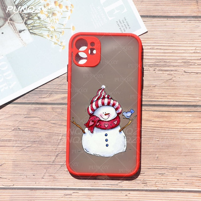 New year gift santa claus Christmas Phone Case For iphone 13 Pro max 12 Pro Max 11 Pro Max XR X XS MAX 6S 8 7 Plus Hard PC CASE