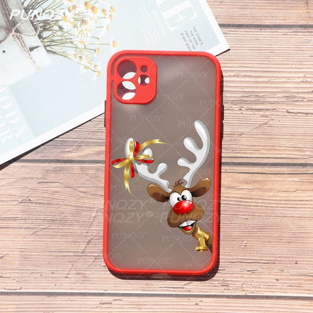 New year gift santa claus Christmas Phone Case For iphone 13 Pro max 12 Pro Max 11 Pro Max XR X XS MAX 6S 8 7 Plus Hard PC CASE