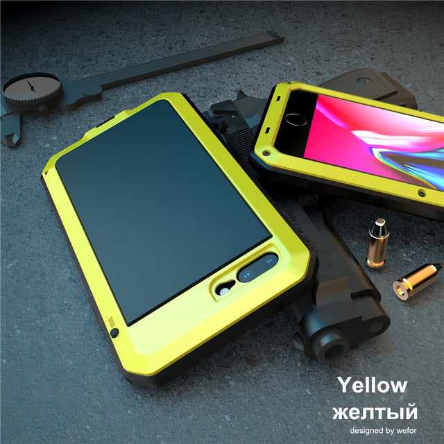 TACTICAL Shockproof armor Metal Aluminum phone Case for iPhone 11 Pro XS MAX XR X 7 8 6 6S Plus 5S 5 SE 2020 Full Protective Bumper Cover