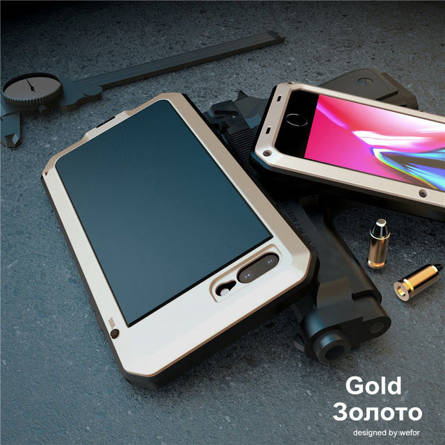 TACTICAL Shockproof armor Metal Aluminum phone Case for iPhone 11 Pro XS MAX XR X 7 8 6 6S Plus 5S 5 SE 2020 Full Protective Bumper Cover