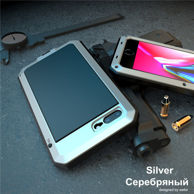 TACTICAL Shockproof armor Metal Aluminum phone Case for iPhone 11 Pro XS MAX XR X 7 8 6 6S Plus 5S 5 SE 2020 Full Protective Bumper Cover