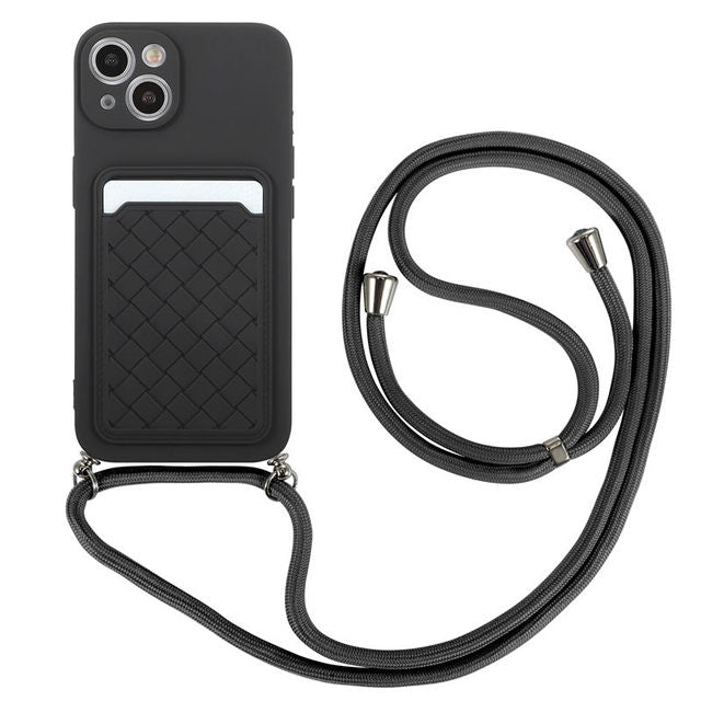 Silicone Crossbody Lanyard Strap Phone Case For iPhone 13 Pro Max 12 11 Pro Max XS Max X XR 7 8 Plus 11Pro Shockproof Back Cover