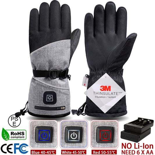 Winter Gloves 3M Cotton Heating Hand Warmer Electric Thermal Gloves Waterproof Snowboard Cycling Motorcycle Bicycle Ski Outdoor